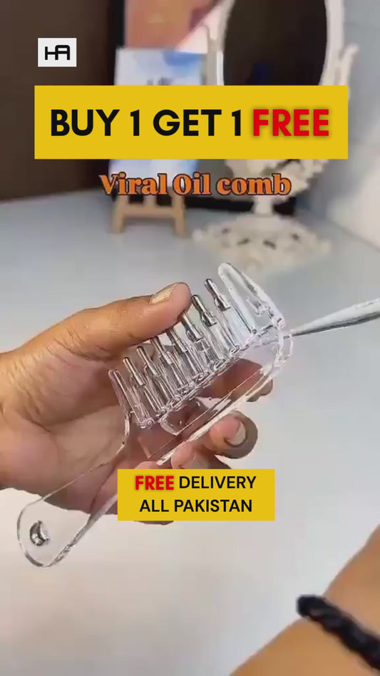 Hair Oil Applicator Comb – FREE Delivery | Parcel Open Allowed | BUY 1 GET 1 FREE